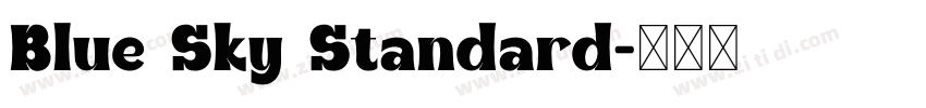 Blue Sky Standard字体转换